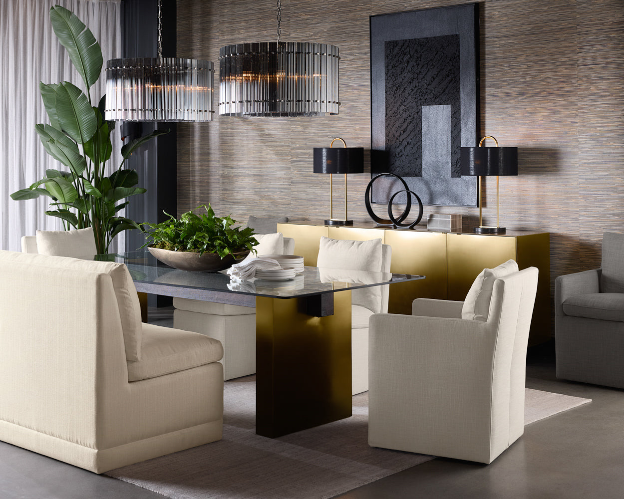 Glenrose Wheeled Dining Chair