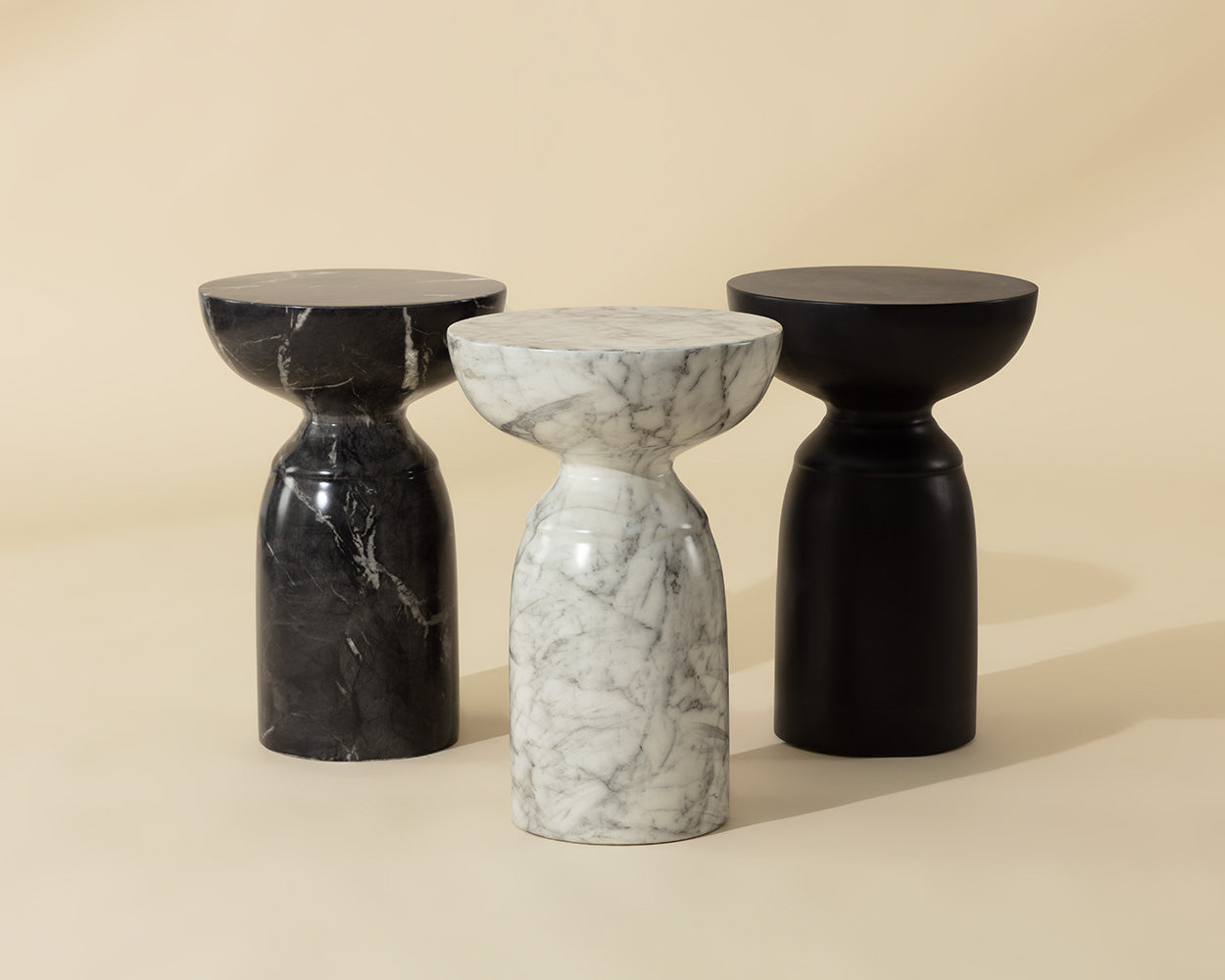 Goya End Table - Marble Look