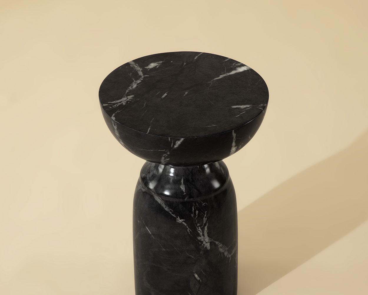 Goya End Table - Marble Look