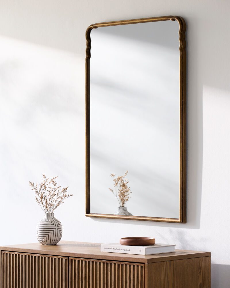 Grey Accent Mirror
