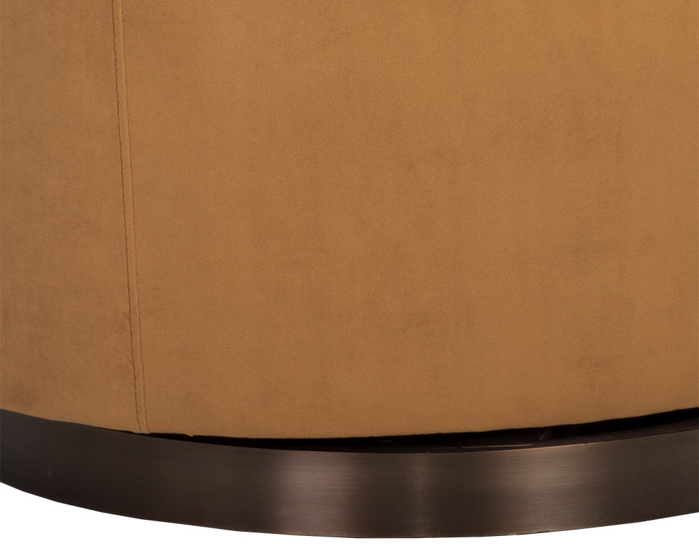 Hazel Swivel Lounge Chair - Dark Bronze