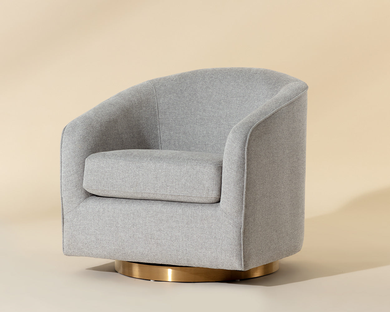 Hazel Swivel Lounge Chair - Gold