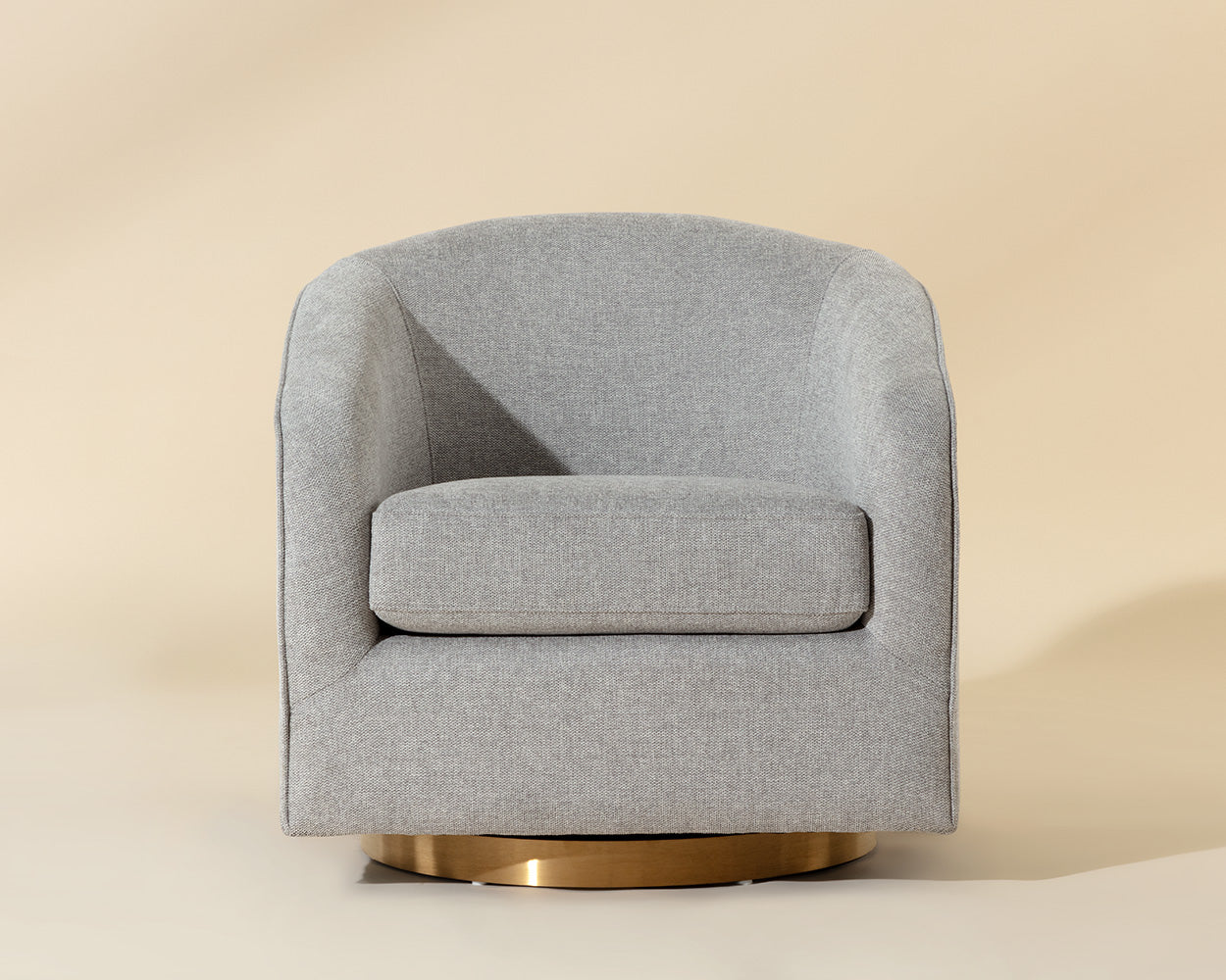 Hazel Swivel Lounge Chair - Gold
