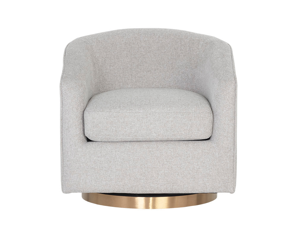 Hazel Swivel Lounge Chair - Gold