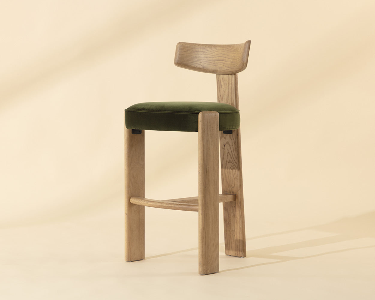 Horton Barstool - Rustic Oak