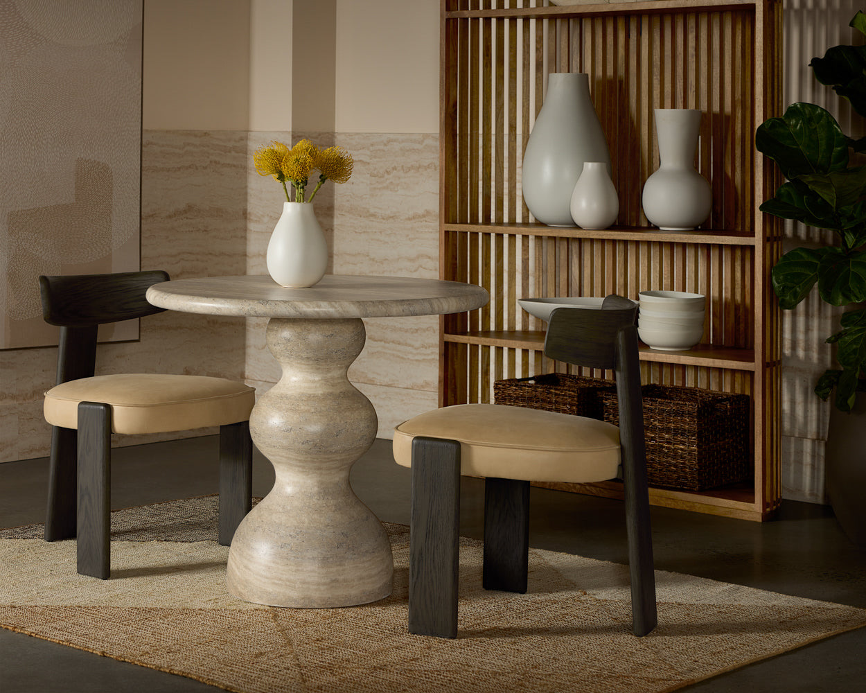Horton Dining Chair - Dark Brown
