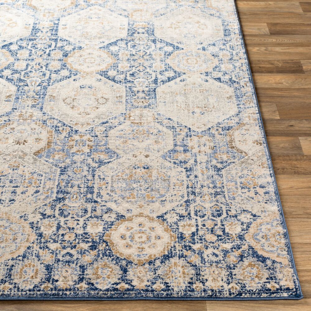 Indigo Machine Woven Rug