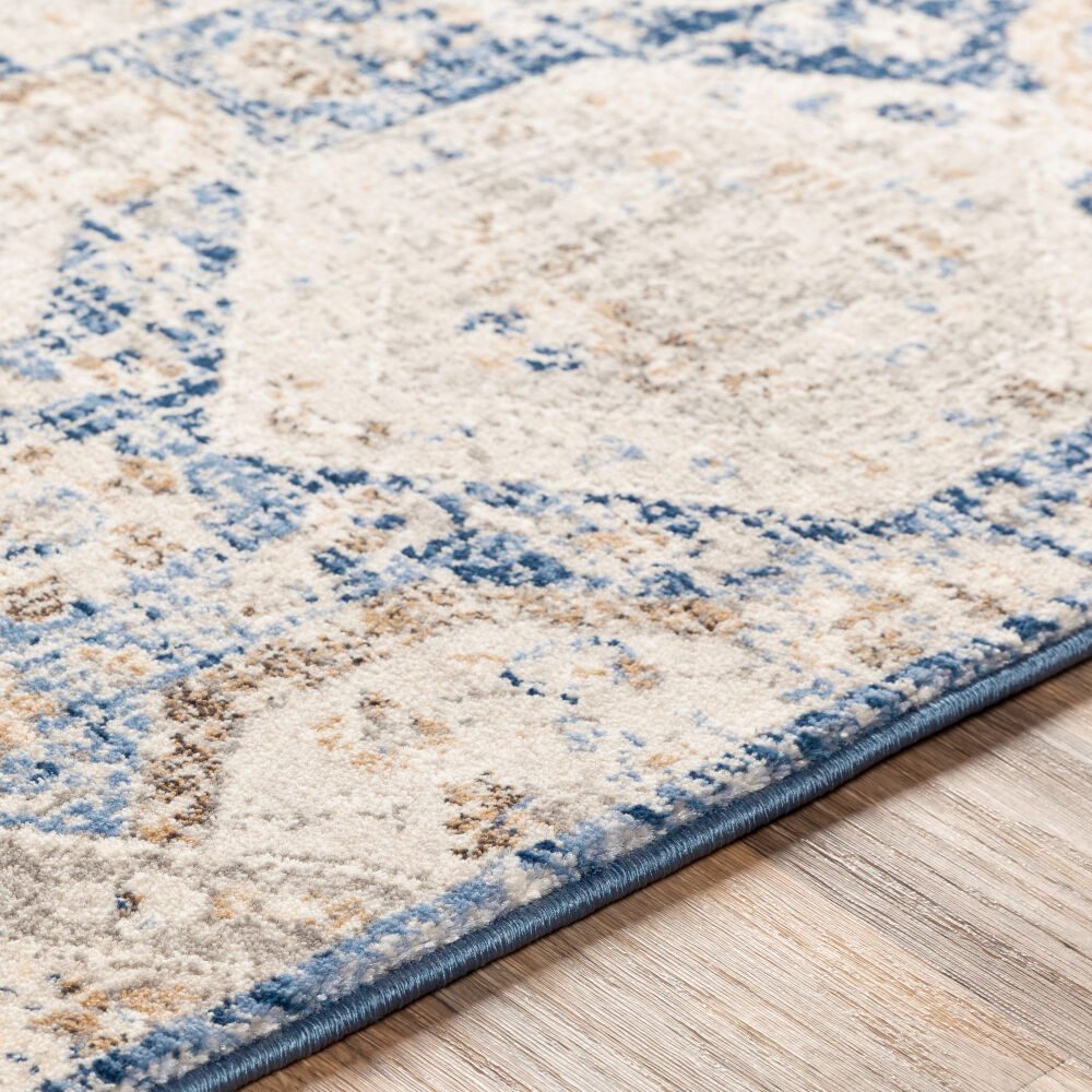 Indigo Machine Woven Rug