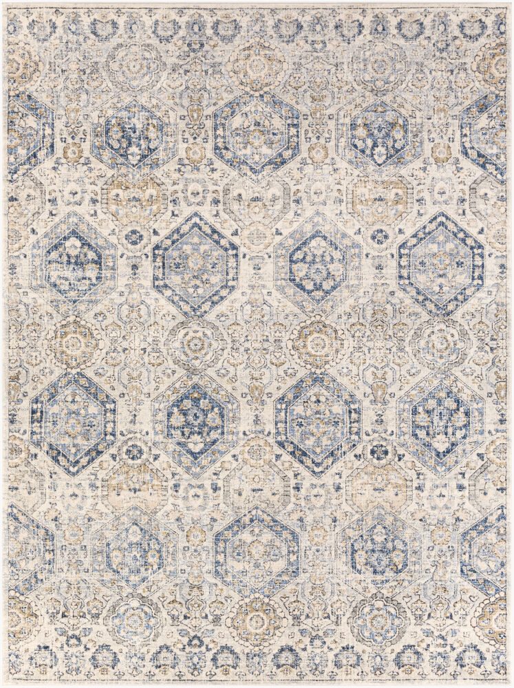Indigo Machine Woven Rug