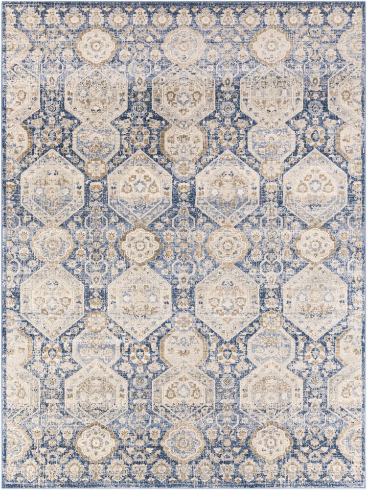 Indigo Machine Woven Rug