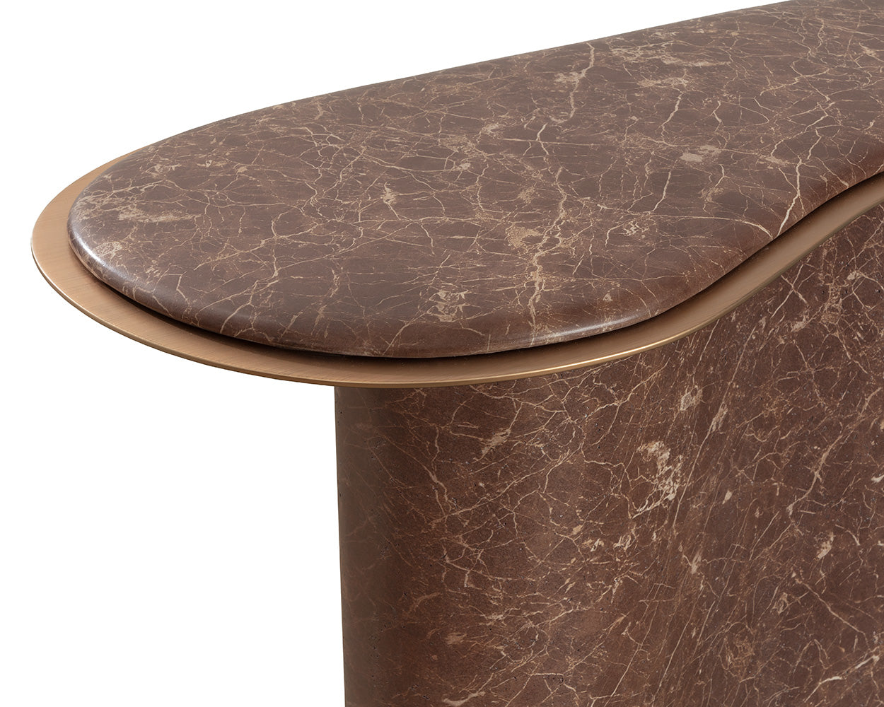 Isola Console Table - Marble Look