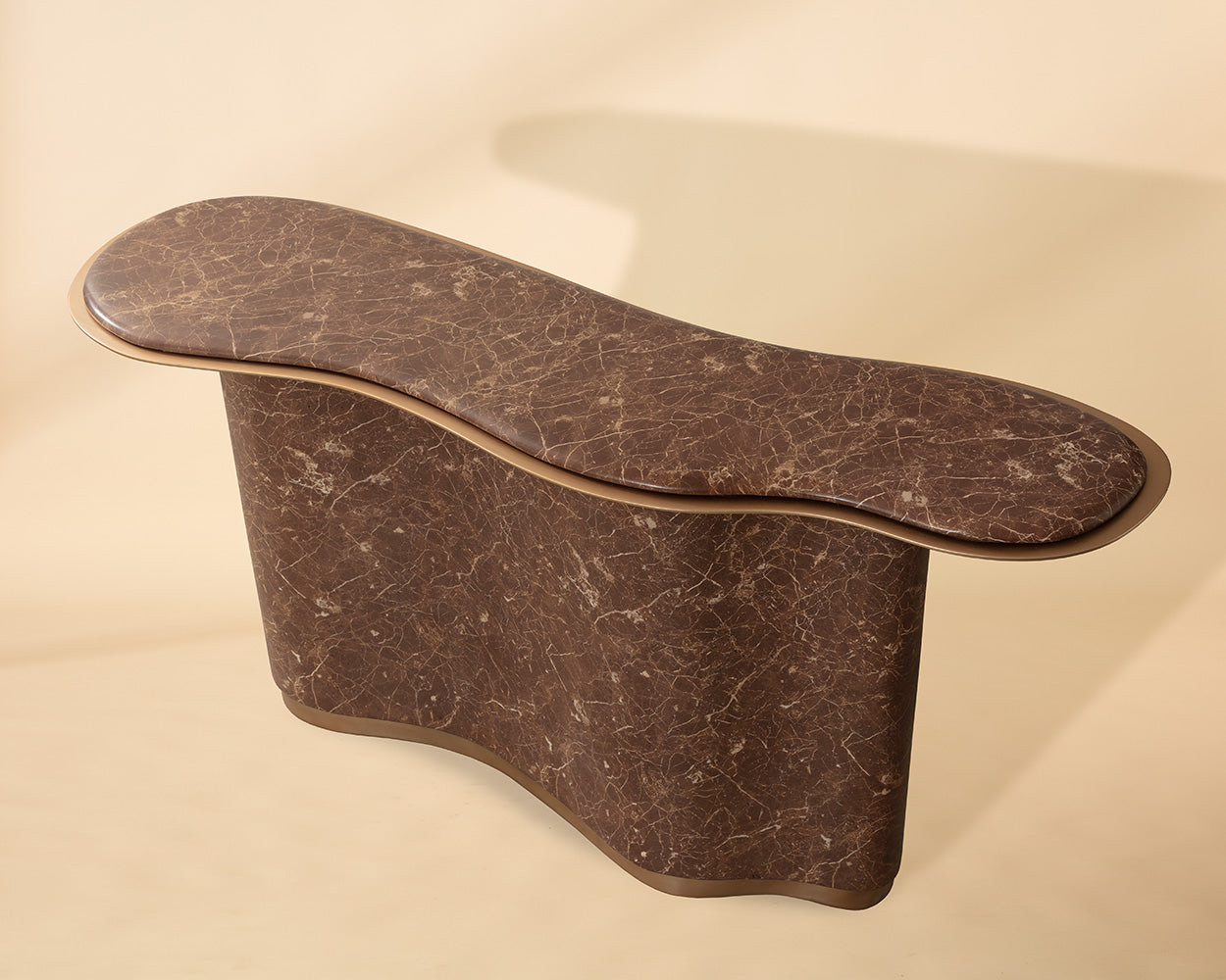 Isola Console Table - Marble Look