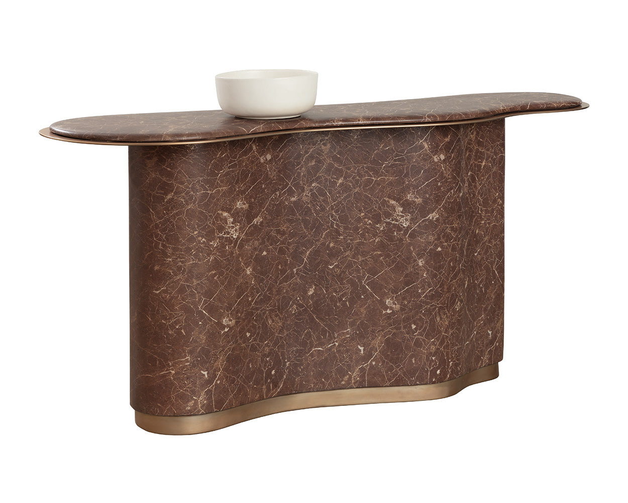 Isola Console Table - Marble Look