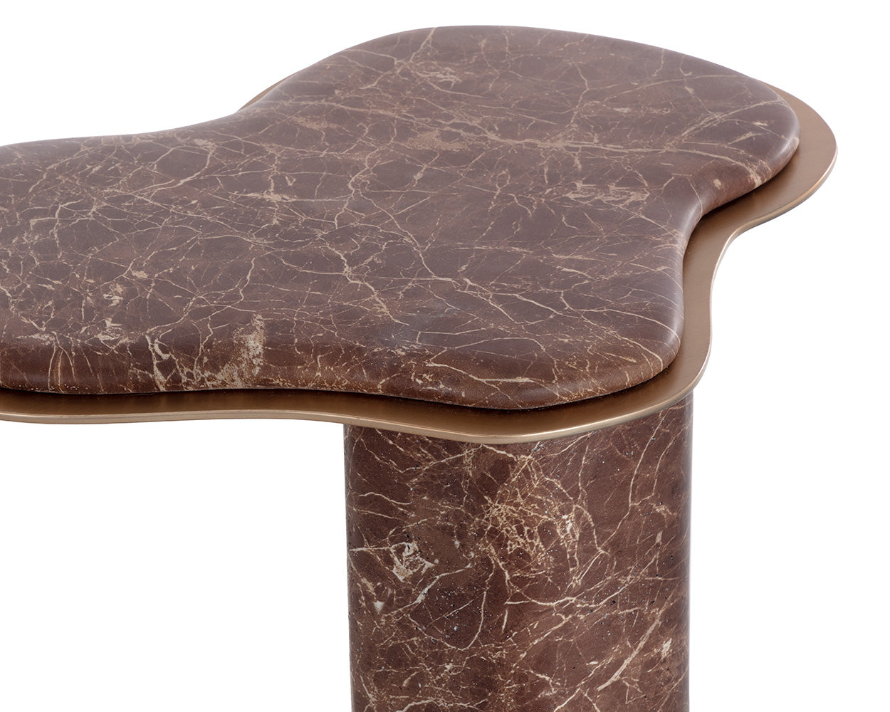 Isola End Table - Marble Look