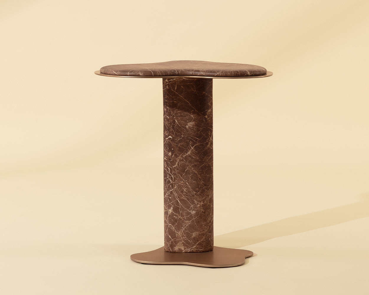 Isola End Table - Marble Look