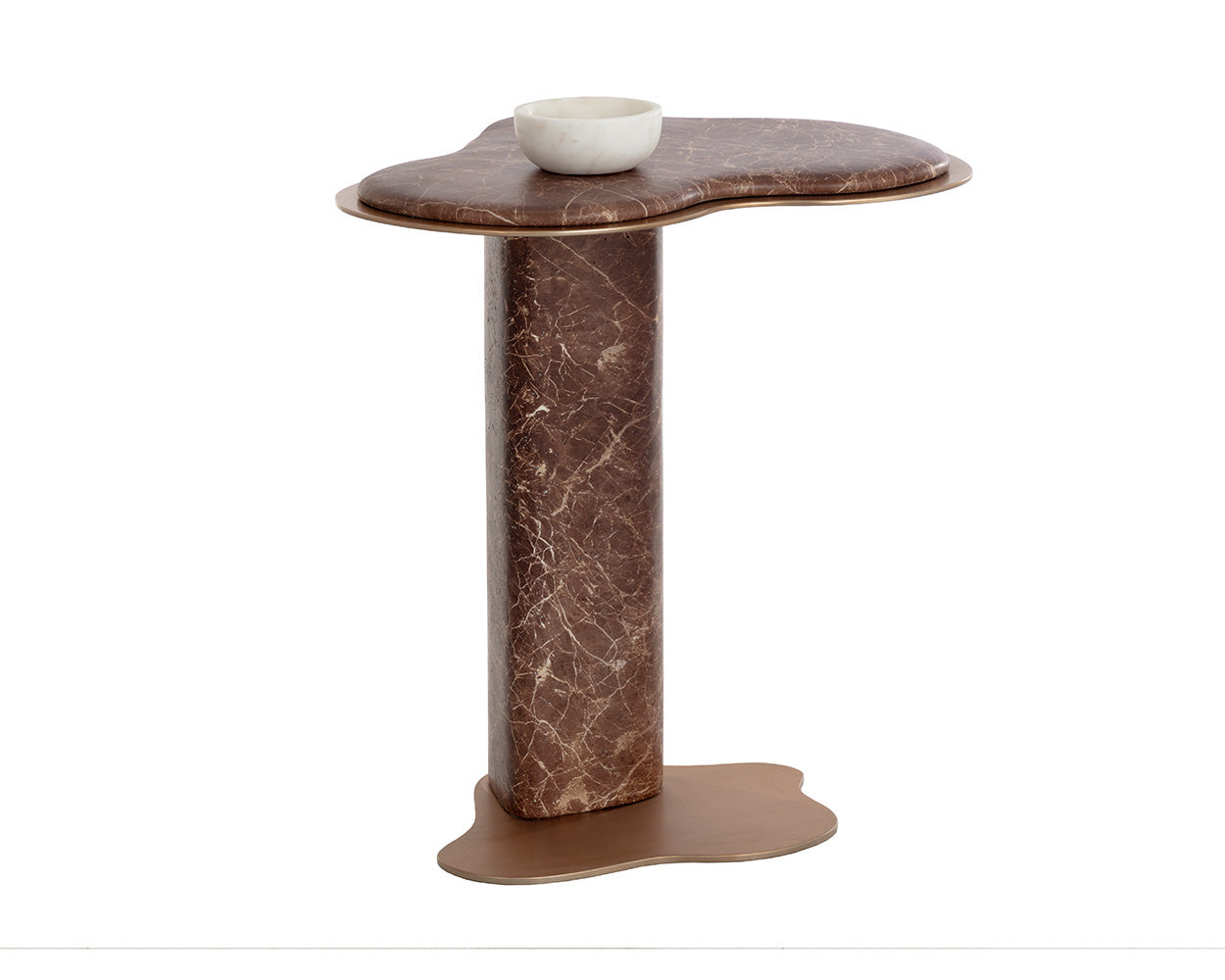 Isola End Table - Marble Look