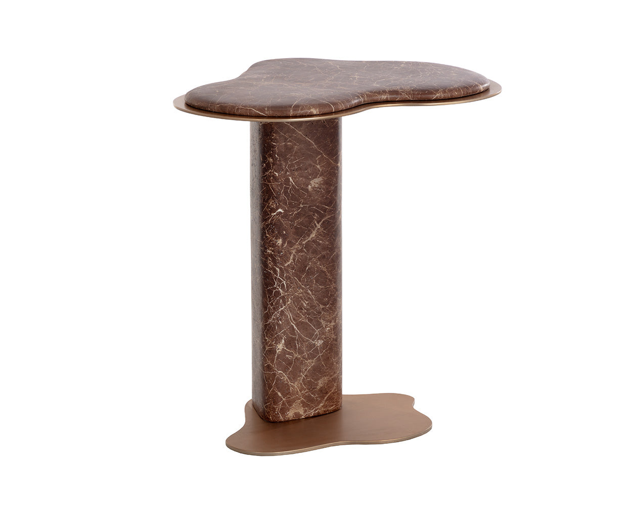 Isola End Table - Marble Look