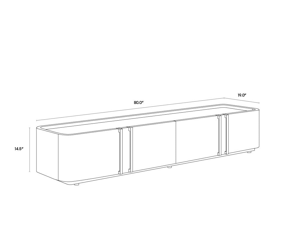 Jamille Storage Cabinet dimensions schematic