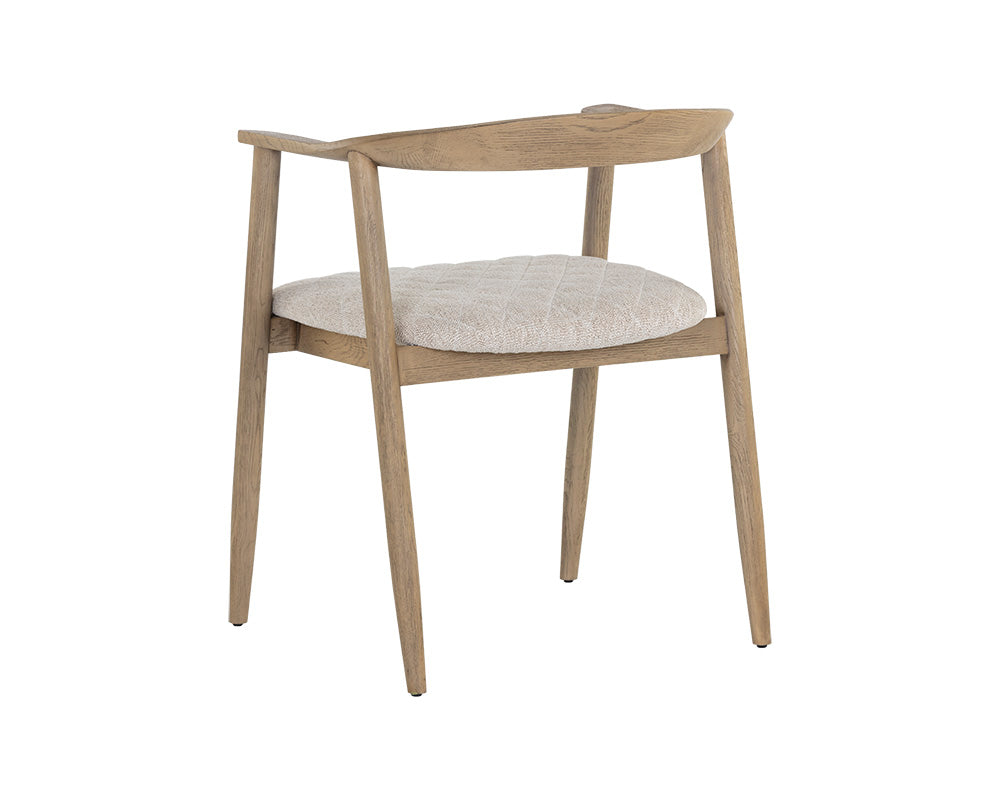 Jeremy Dining Armchair - Weathered Oak
