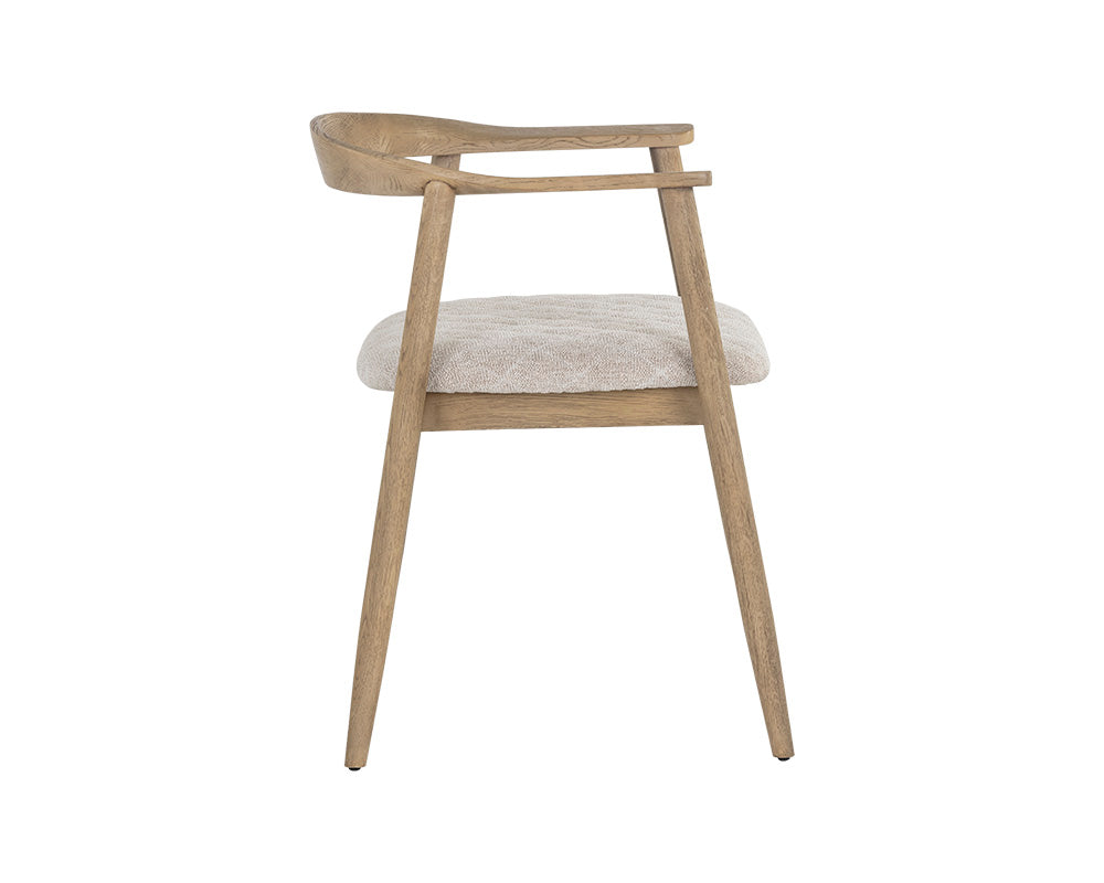Jeremy Dining Armchair - Weathered Oak
