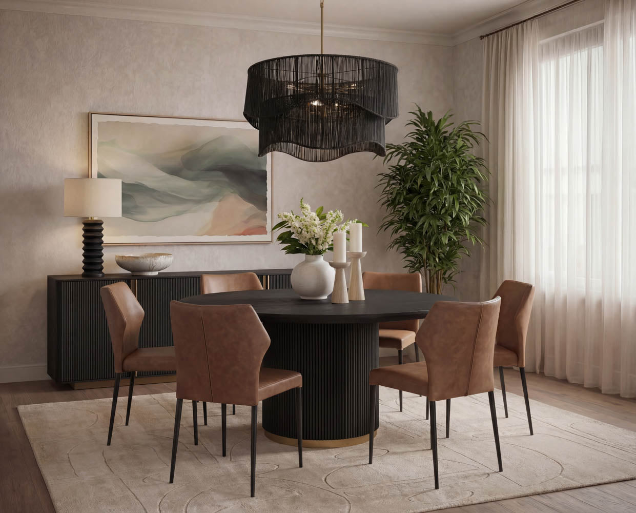 Kalla Dining Table - 68" - Round
