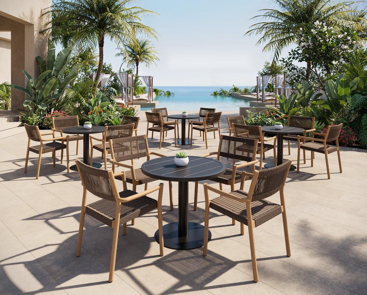 Kavala Stackable Dining Armchair - Natural