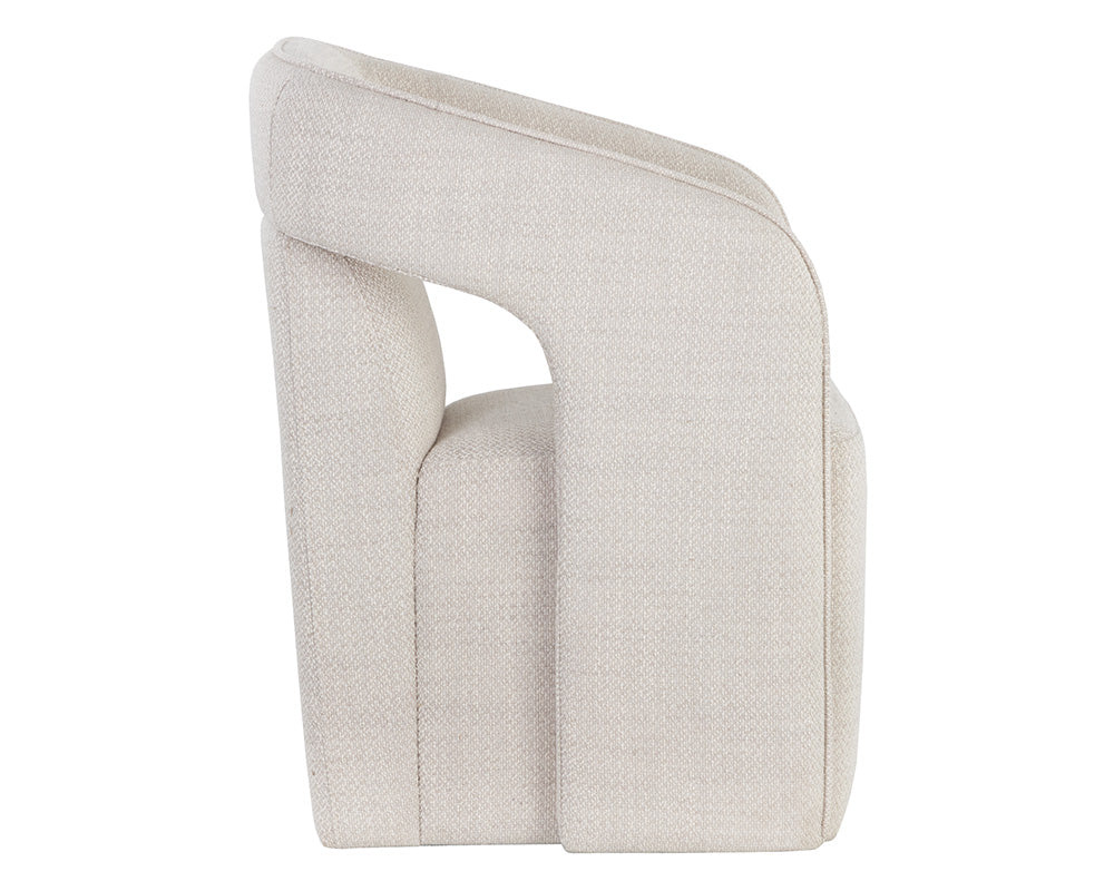 Kendrick Wheeled Dining Armchair