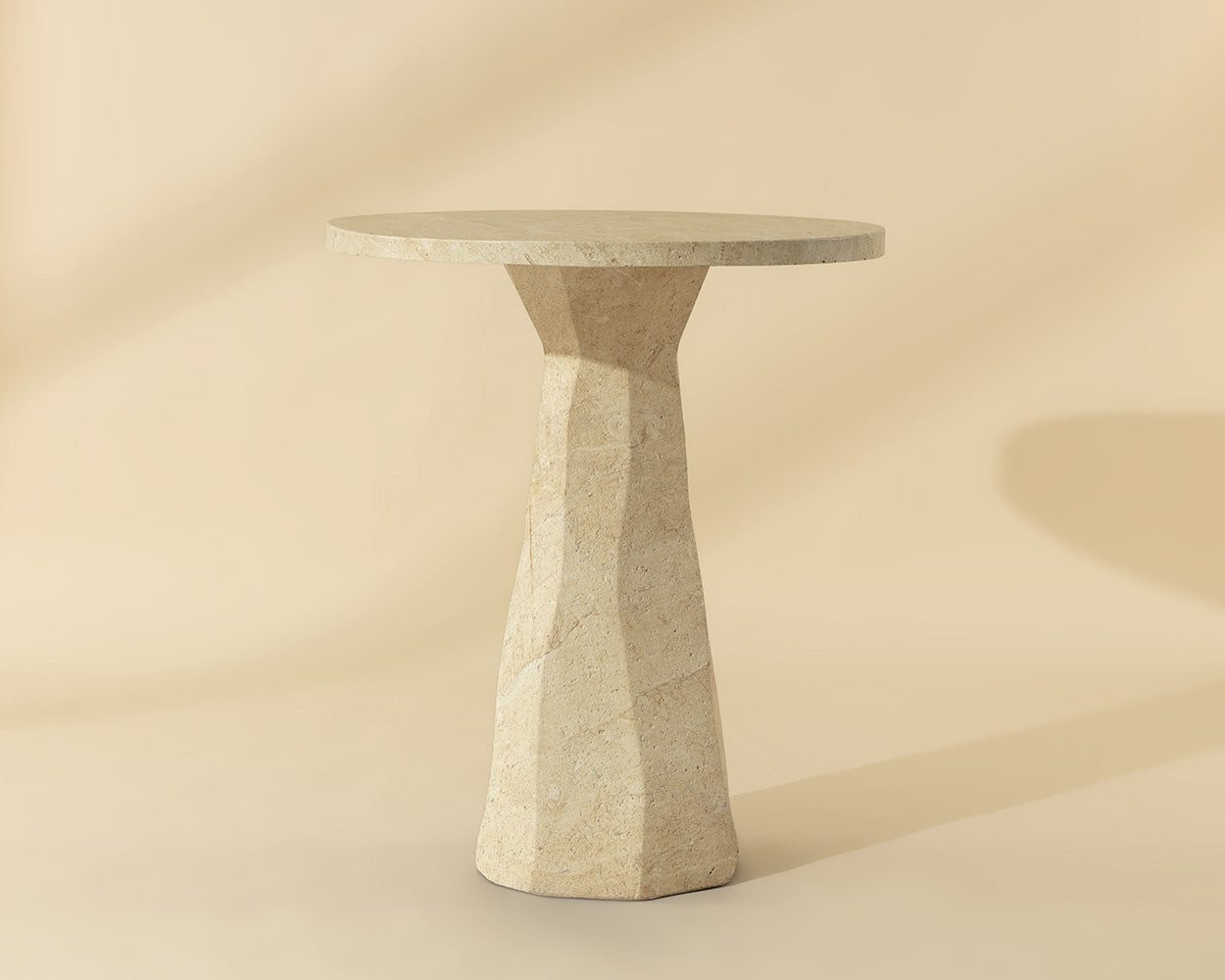 Kliff Bar Table - Travertine Look - 34"