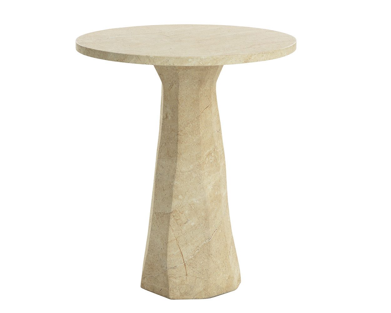 Kliff Bar Table - Travertine Look - 34"