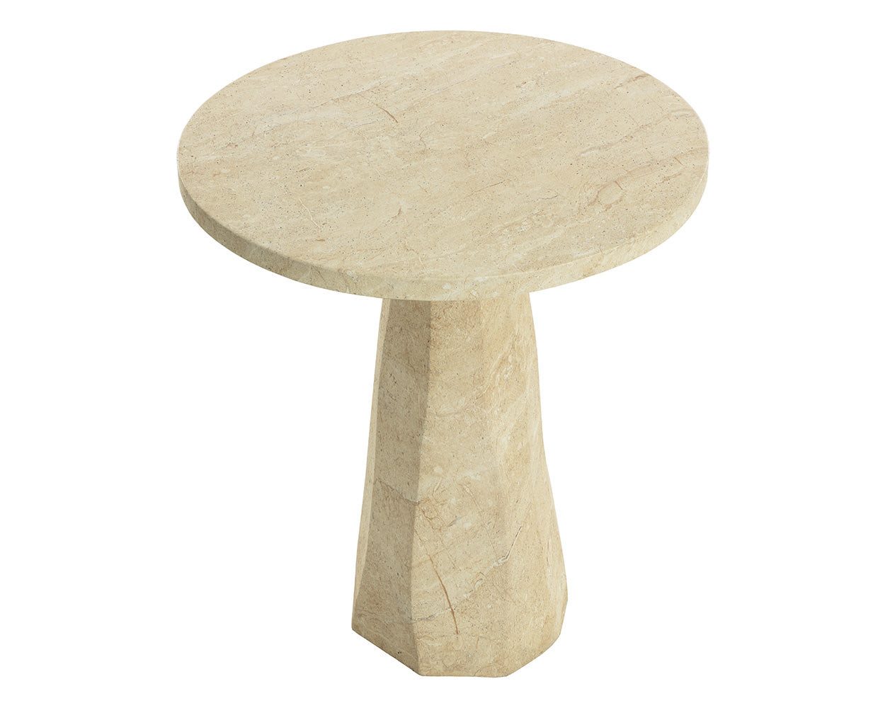 Kliff Bar Table - Travertine Look - 34"