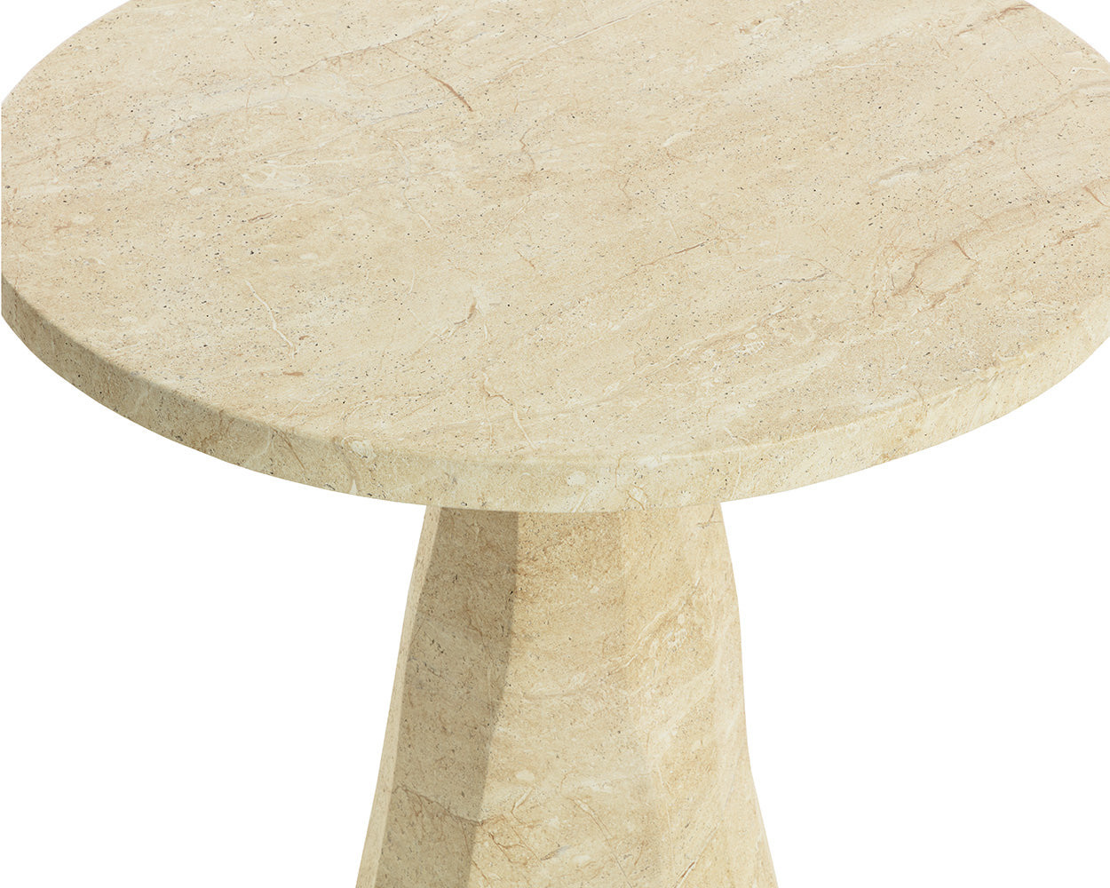 Kliff Bistro Table — Travertine Look
