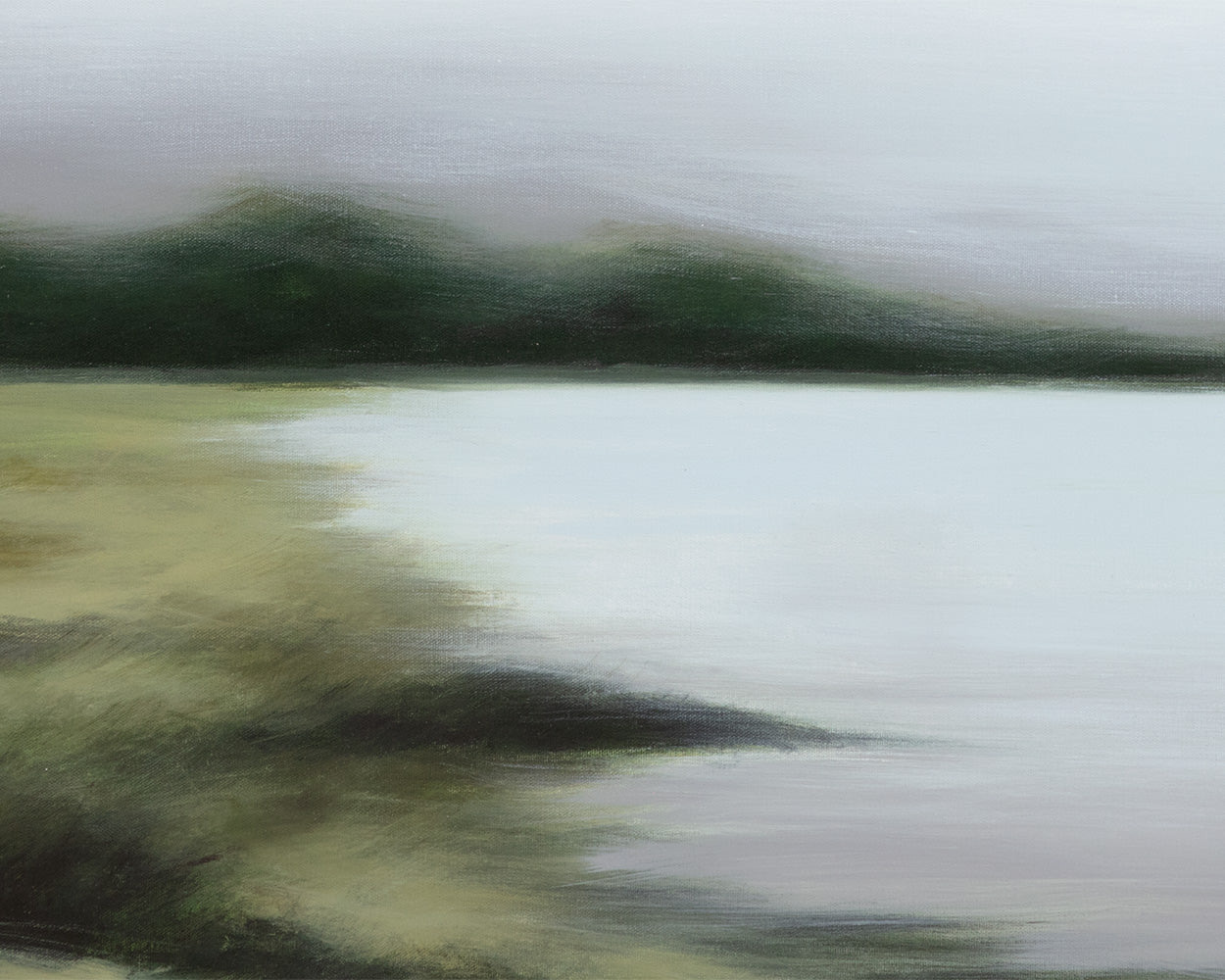 Lakeside Views (Set Of 2) - 36" X 48" - Black Floater Frame