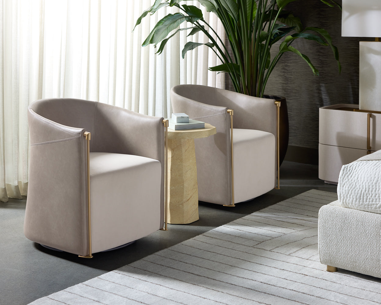 Leontine Swivel Lounge Chair