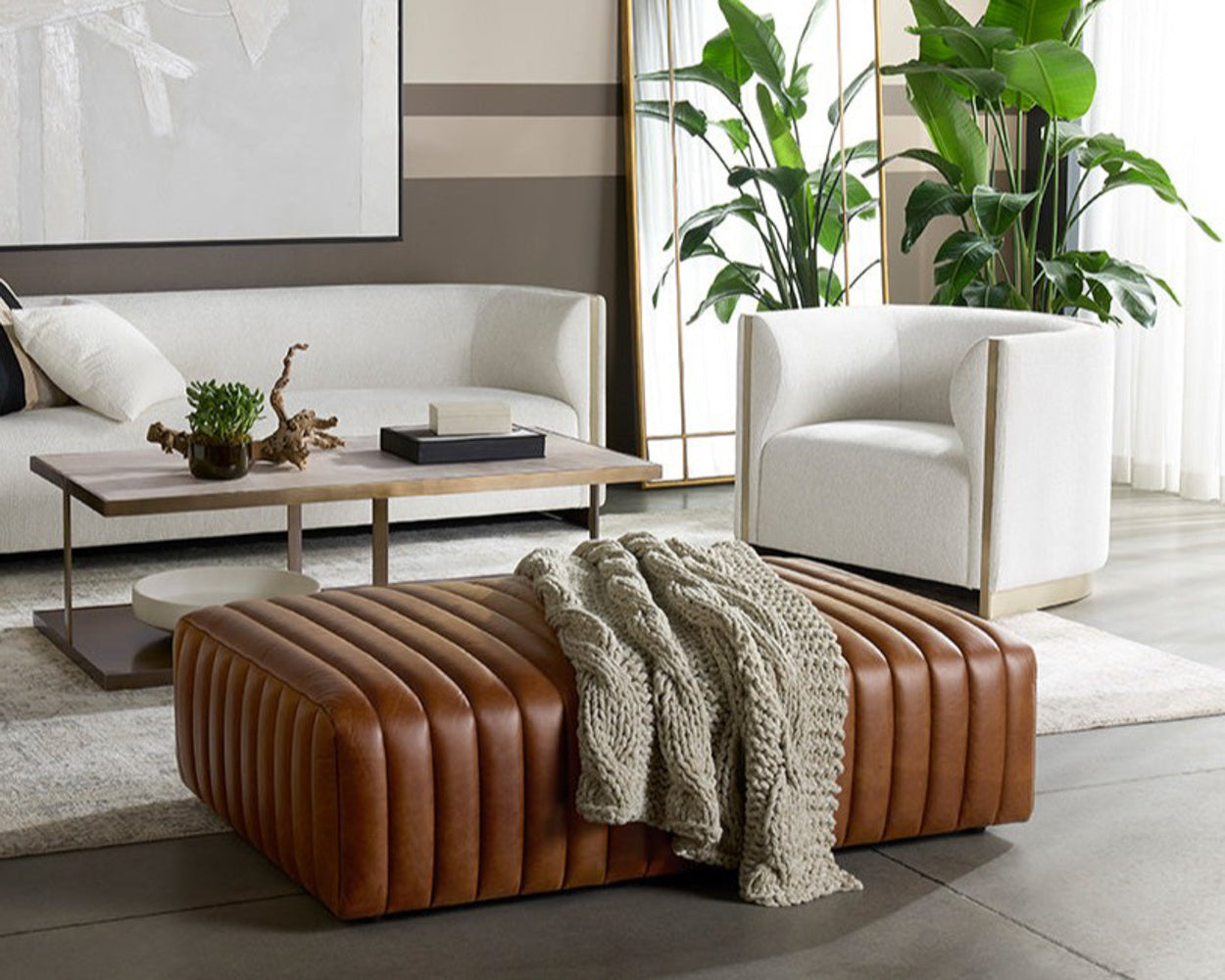 Lewin Ottoman - Rectangular