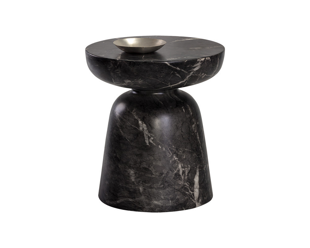 Lucida End Table - Marble Look