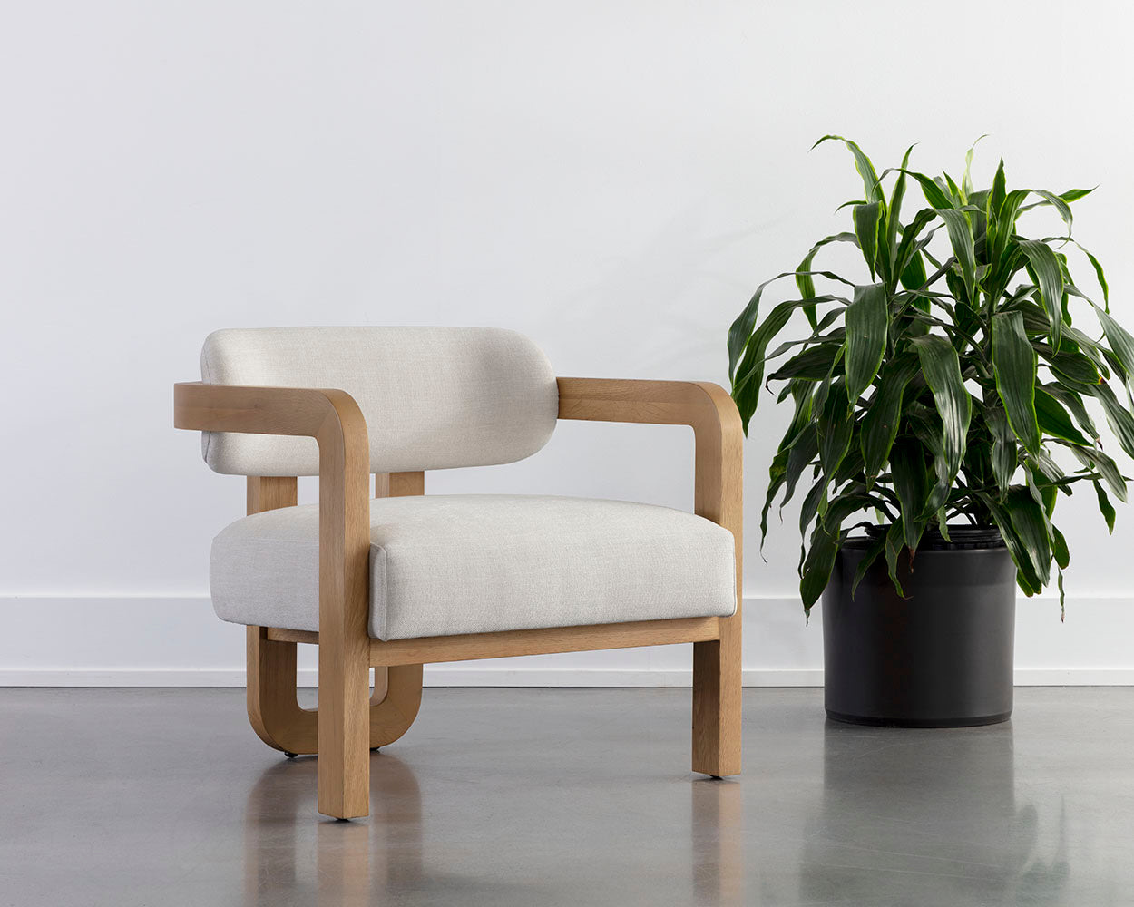 Madrone Lounge Chair - Rustic Oak