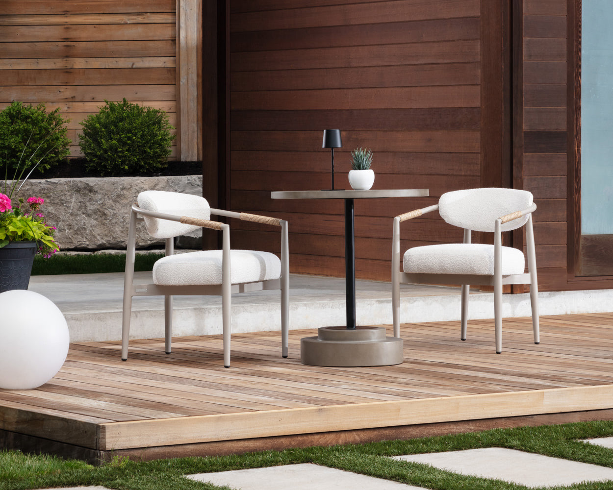 Marita Dining Armchair - Greige