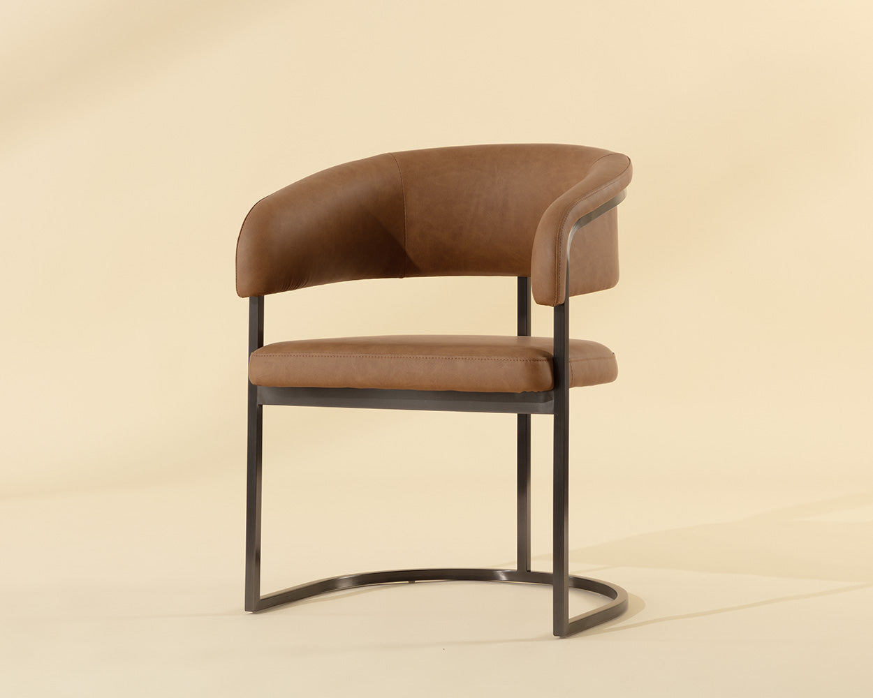 Marris Dining Armchair - Gunmetal