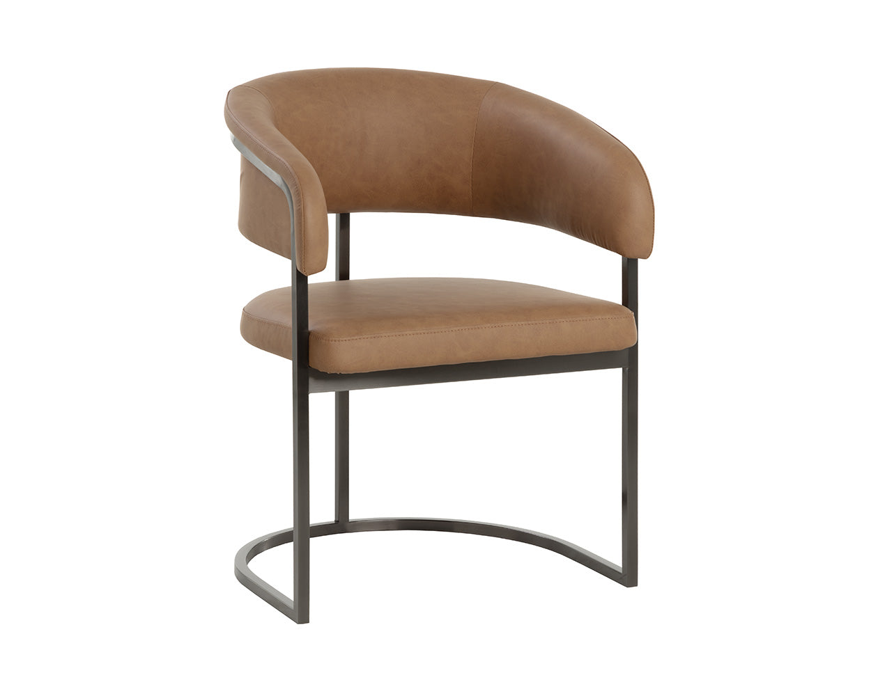Marris Dining Armchair - Gunmetal