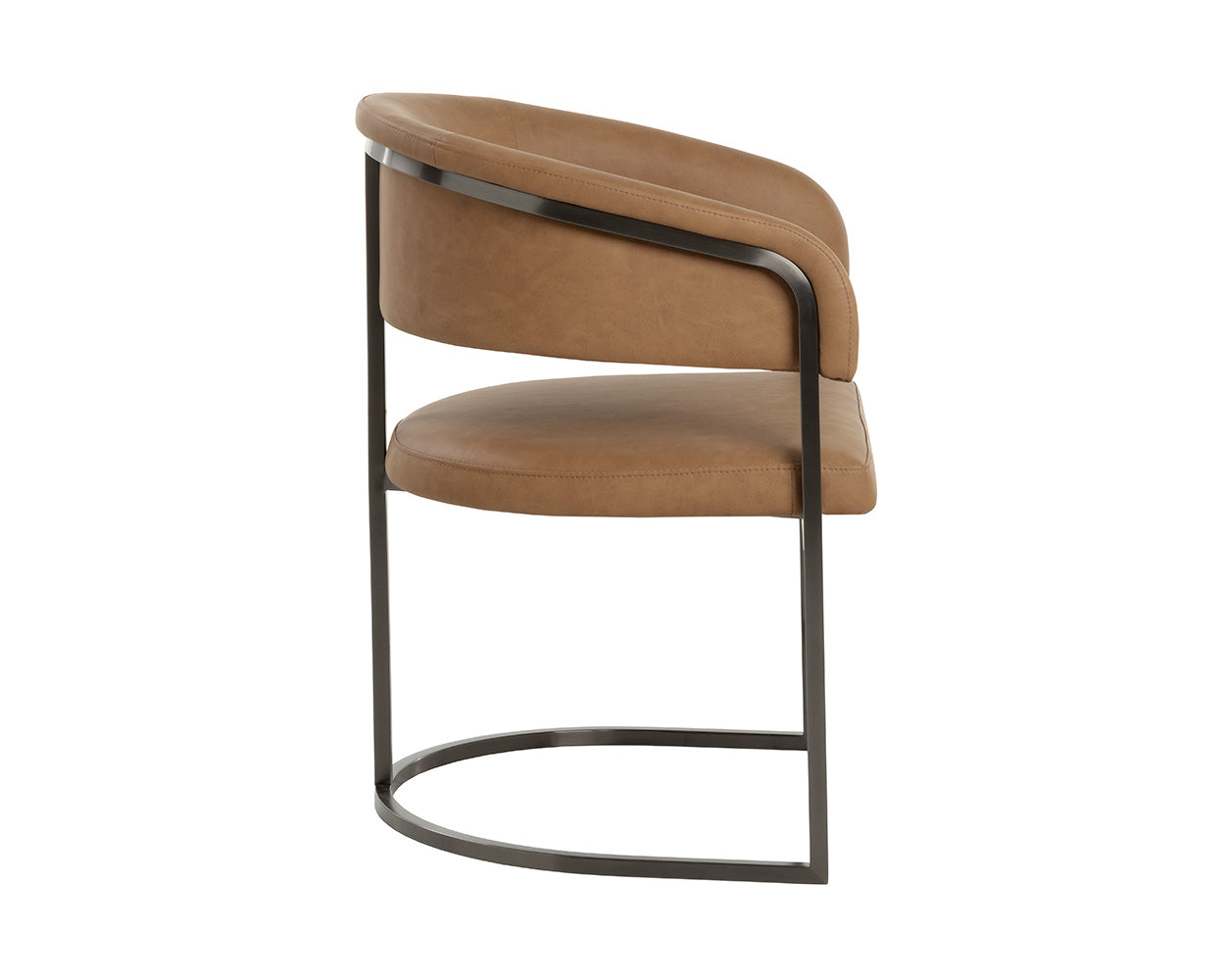 Marris Dining Armchair - Gunmetal