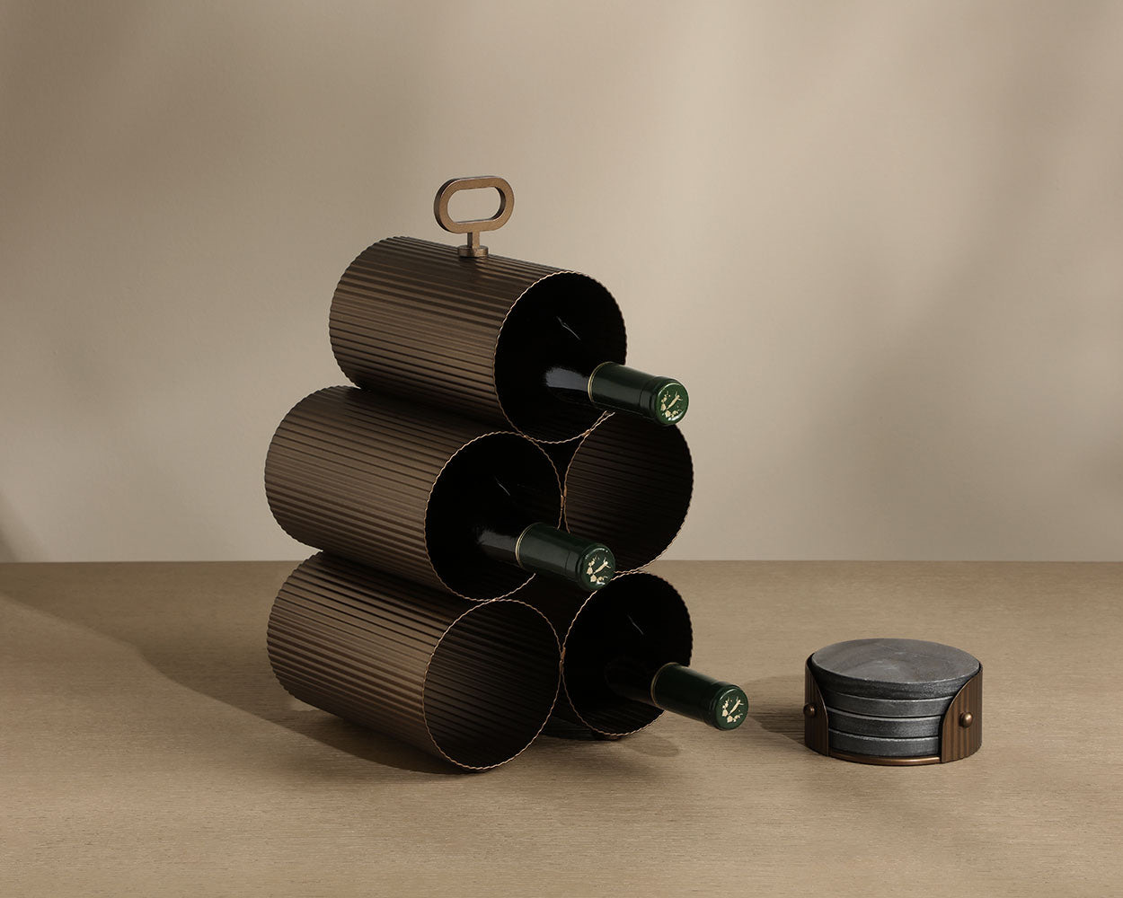 Mendocino 5 Bottle Wine Rack