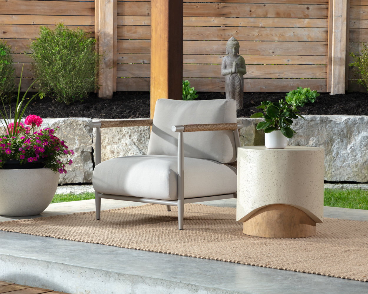 Muros Lounge Chair - Greige