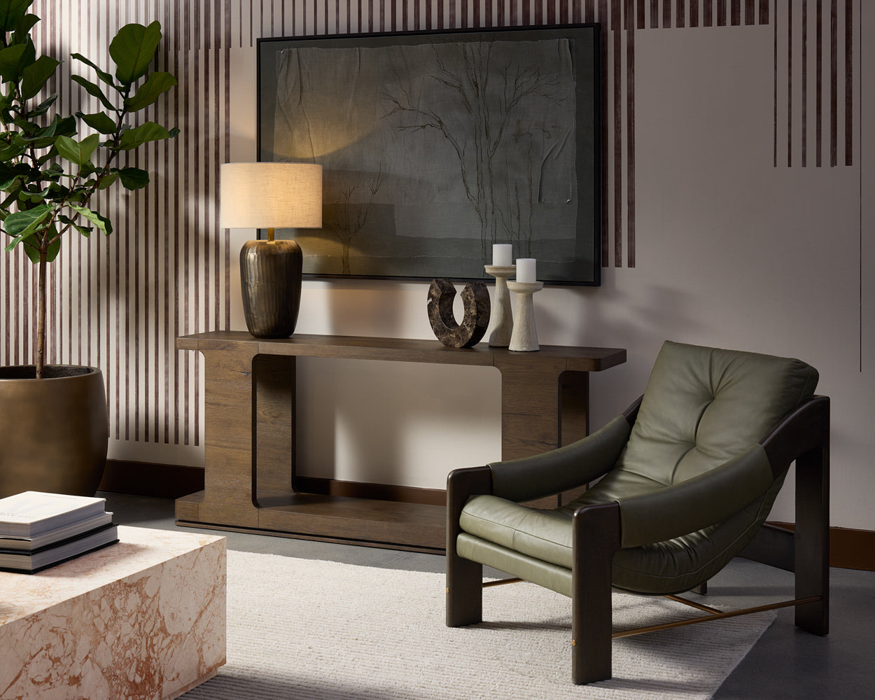 Rafferty Lounge Chair - Brown