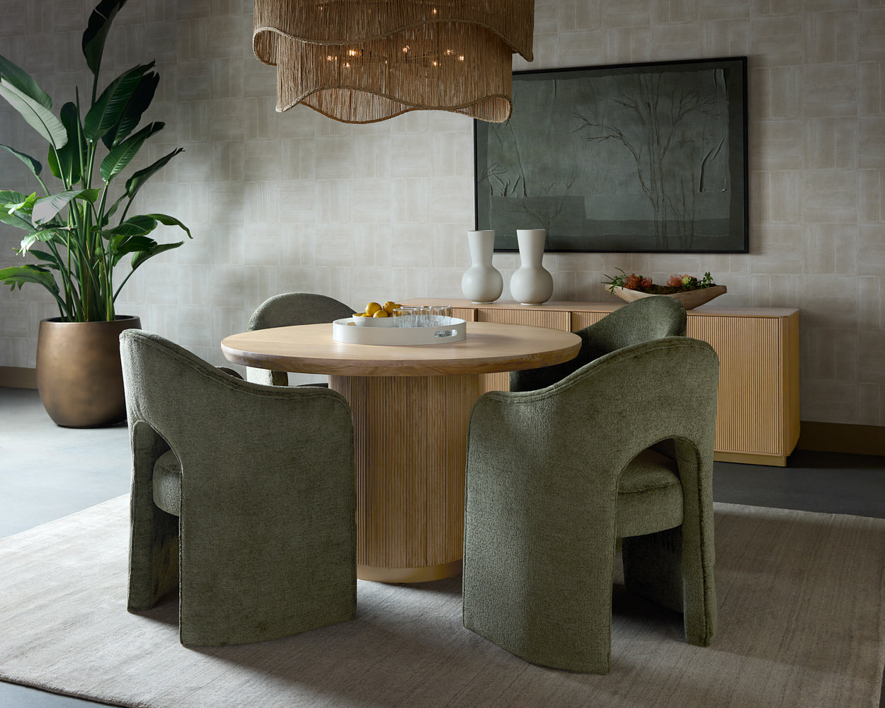 Rhine Chandelier - Natural Jute