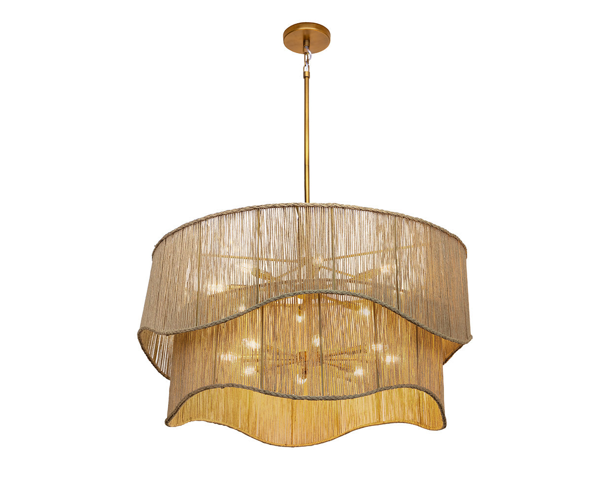 Rhine Chandelier - Natural Jute