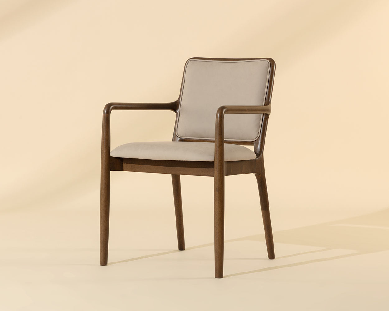 Rook Dining Armchair - Warm Brown
