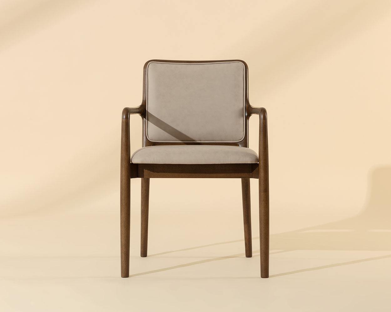Rook Dining Armchair - Warm Brown