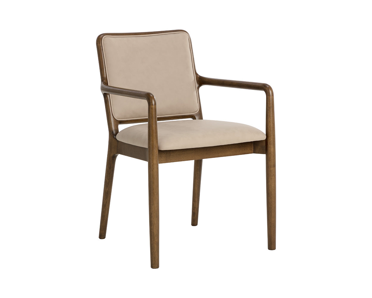 Rook Dining Armchair - Warm Brown