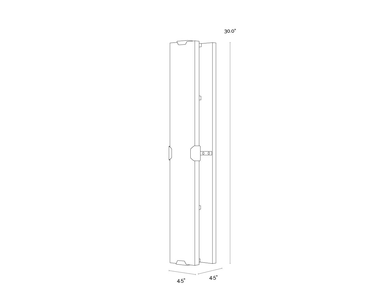 Rovira Sconce - Large dimensions schematic