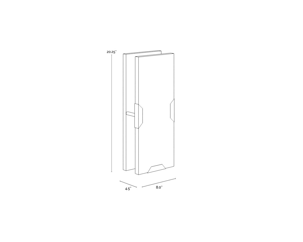 Rovira Sconce - Small dimensions schematic